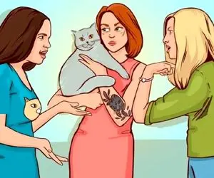 بازی فکری؛ اگه با هوشت فک و فوک همه رو خورد کردی بگو کدوم دخی بلا صاحب گربه اس