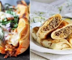 ساندویچ گوشت با سس قارچ و بادمجون کبابی/ یه فست فود جذاب که مزه بی نظیری داره