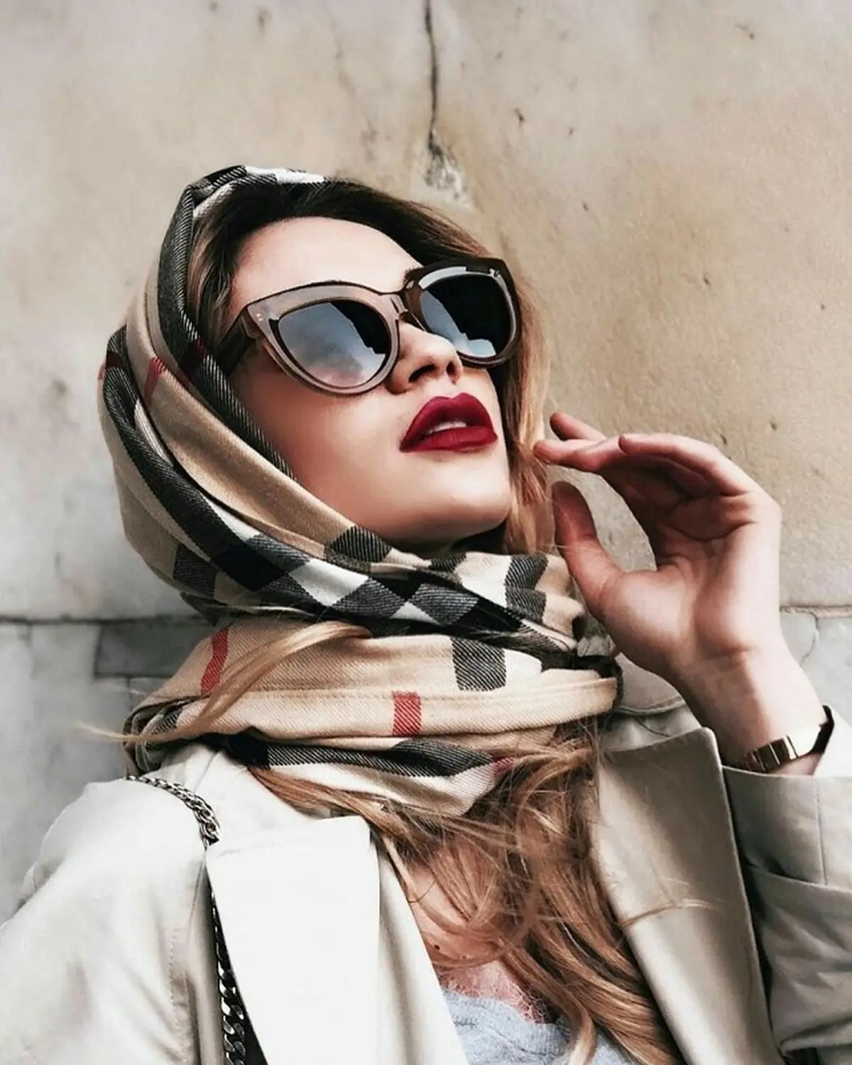 شلوار پشمی چهارخونه