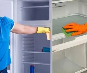 ترفند تمیز کردن داخل یخچال / غذاهای خوشبوت به یخچال بوی بد دادن اینجوری تمیز کن