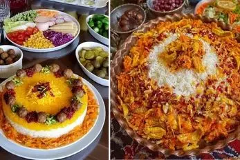 تزیین شیک و تشریفاتی هویج پلوی با مرغ یا گوشت قلقلی مناسب بانوان خیلی خوش سلیقه