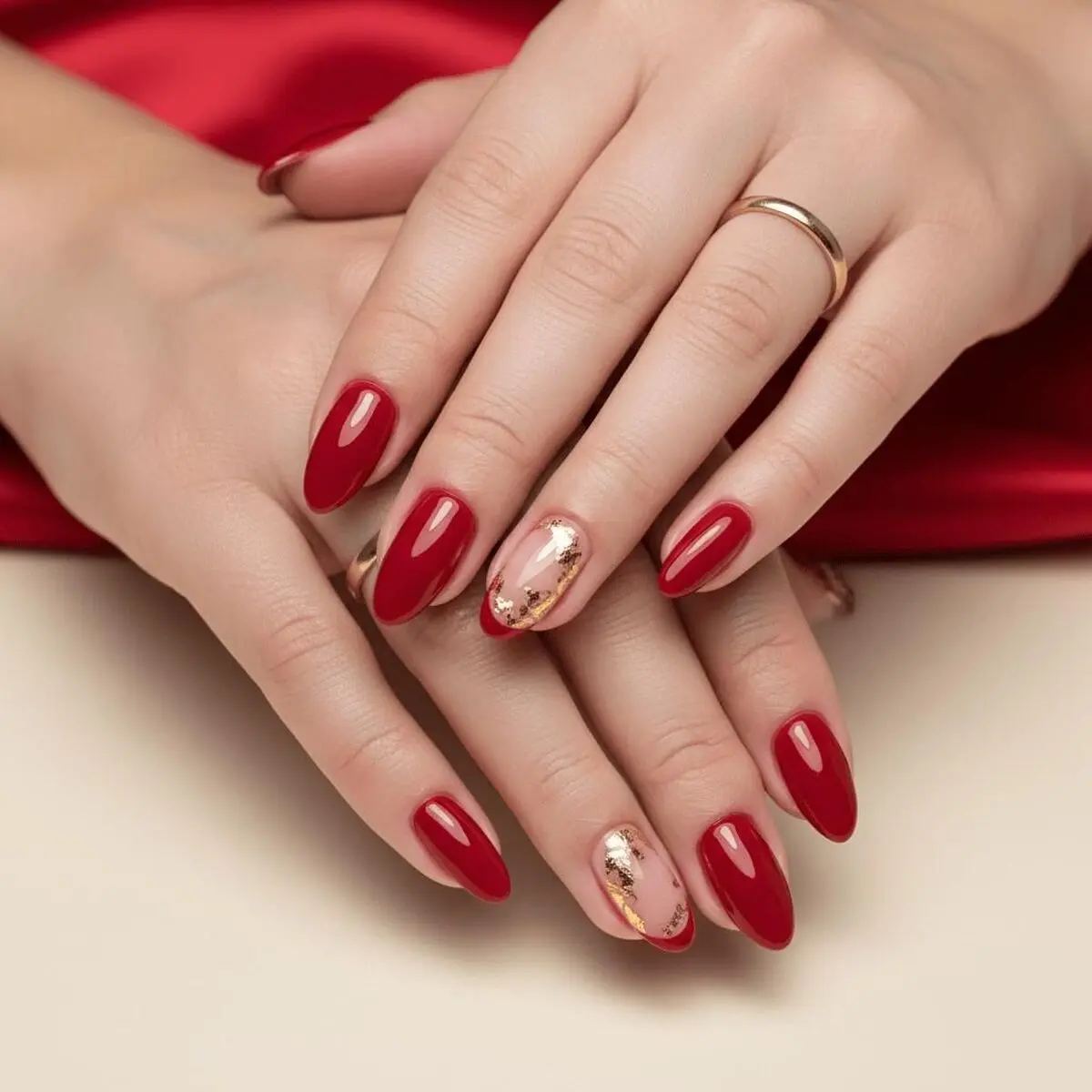 طراحی لاک قرمز
