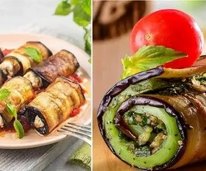 طرز تهیه رول بادمجون با مرغ / یه غذای عالی با طعم و مزه دلپذیر