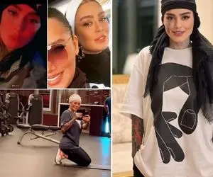 بدنسازی خفن سحر قریشی تو جمع هرکولای اونوری؛ خانوم واسه تولدش چه لاوایی گرفت!