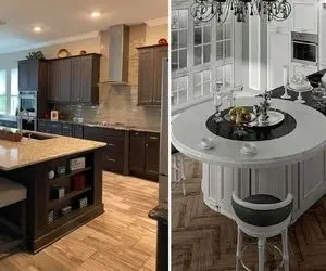 کابینت نئو کلاسیک / این آشپزخونه اونقدری همه چی تمومه که به درد خانمای شیک میخوره