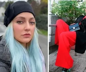 آخرین تلاش "مهناز افشار" برای اروپایی شدن؛ آرایشی ملیح با موهای بلوند و آبی!