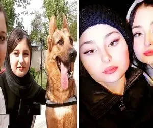 حیووون خونگی "سارا و نیکا فرقانی" که میترسن گربه بخورتِش؛ ذوق زدگی دوقلو ها رو!