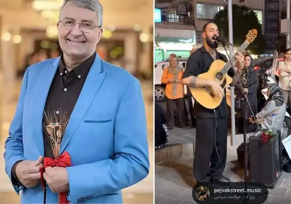 آواز خیابانی؛ حمید ماهی صفت گوشه خیابان رفت تا آقای خواننده براش دوست دارم بخواند
