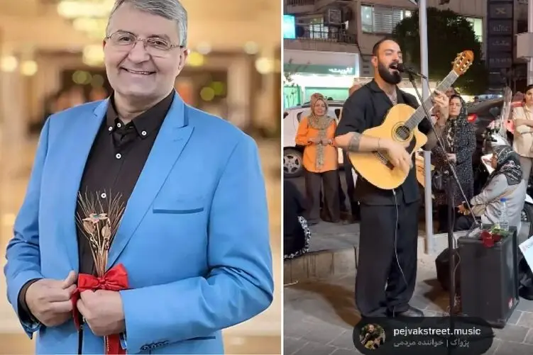 آواز خیابانی؛ حمید ماهی صفت گوشه خیابان رفت تا آقای خواننده براش دوست دارم بخواند
