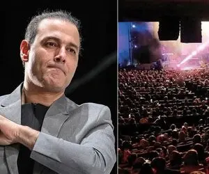 آواز پر طمطراق؛ علیرضا قربانی با حضار تو کنسرتش هم صدا میخونه آمدم تو به داد دلم برسی
