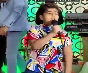 آواز احساسی؛ پسربچه آهنگ دریا دریا گرشا رضایی رو از خودش بهتر اجرا کرد