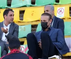 (عکس) واکنش متفاوت ناصر محمدخانی به استعفای گل‌محمدی