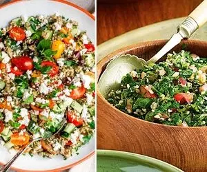 طرز تهیه سالاد تبوله لبنانی / یه شام ساده و عالی که راحت و سریع آماده میشه