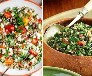 طرز تهیه سالاد تبوله لبنانی / یه شام ساده و عالی که راحت و سریع آماده میشه