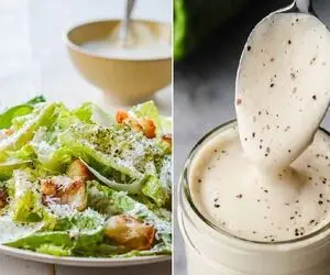 طرز تهیه سالاد سزار با مرغ مزه دار شده و سس مخصوص/ سه سوته شام رژیمی تحویل بگیر