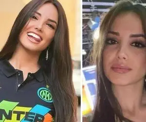 وقتی چهره و استایل مجری زیبای ایتالیایی طرفداران اینترمیلان رو هوادار آث میلان میکنه!