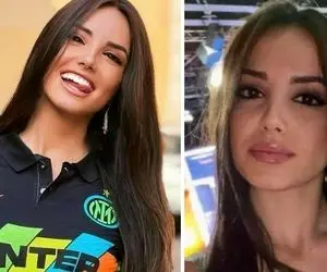 وقتی چهره و استایل مجری زیبای ایتالیایی طرفداران اینترمیلان رو هوادار آث میلان میکنه!