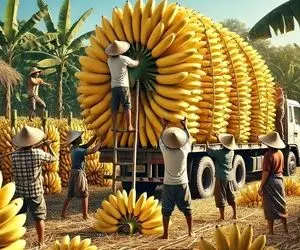 کشاورزی نوین؛ بیش از 1000000 تن چیپس موز رو تو مزارع متصل به کارخونه تولید کردن