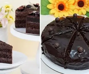 طرز تهیه کیک شکلاتی خونگی بدون فر / همراه با یه سس شکلاتی که بی نظیرش میکنه