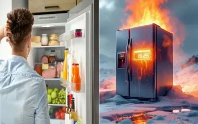 چرا بدنه یخچال داغ میشه؟!/ راه‌ حل‌ های ساده برای رفع داغ شدن یخچال و طول عمر دستگاه