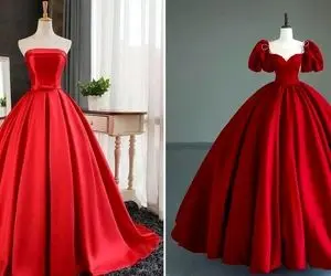 تنوع بالای لباس مجلسی قرمز برای نامزدی؛ مدل کوتاه میخوای یا بلند؟/اینجا بهتریناش هست