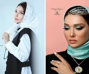 استایل سنتی و هنری که "شهرزاد کمال زاده" با کاشی ها ستش کرد / شباهت بینظیر با مادرش