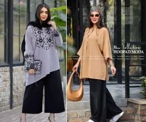 با دامن شلواری استایلی خوشگل و بهاری بزن؛ همه چی راجع به مانتو، کفش و شومیز ستش