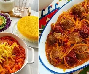  خورش هویج با مرغ غذای خوش عطر تبریزی/ رنگ و لعابی داره که هیچوقت هیج جا ندیدی
