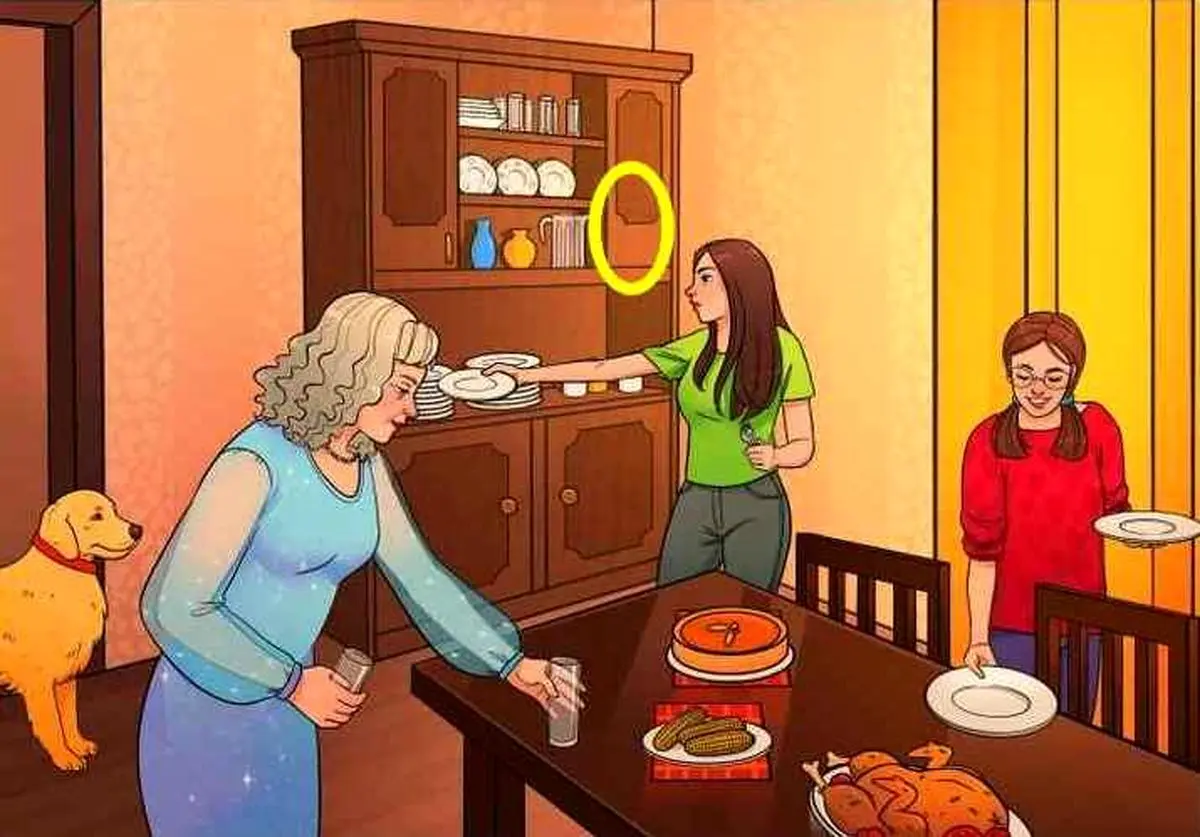 find the mistake in the dining room picture solved