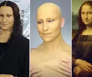 حضور مونالیزا در فشن شو و نگار خیره حضار؛ الکسیس نابغه گریم نقاشی داوینچی رو زنده کرد