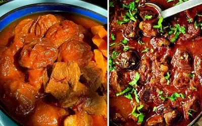 طرز تهیه خورش آلو با گوشت تکه ای / بهترین طعم و مزه ای که از یه خورش انتظار داری