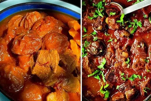 طرز تهیه خورش آلو با گوشت تکه ای / بهترین طعم و مزه ای که از یه خورش انتظار داری