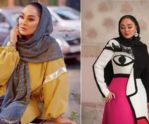 استایل عجیب و غریب و ماکسیمال الهام حمیدی در جشن حافظ؛ یه پا جنل مونی شده واسه خودش!