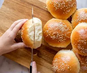 آموزش آشپزی؛ نون برگر حرفه ای با فوت و فنش بهتر از نانوایی فانتزی