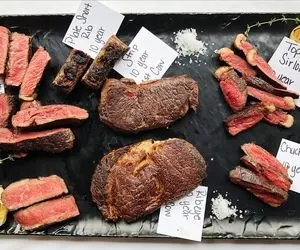 کباب زبان گاو؛ تو خیابان زبان گاو نژاد اصیل رو کباب میکنن و محترمانه میدن به مشتری