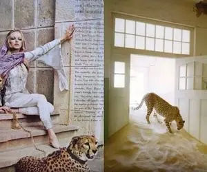 ازدواج دختر ایرانی با یوزپلنگ! + عکس