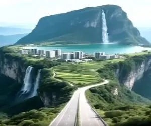 معماری خلاقانه؛ شهر مدرن و رویایی ساختن بالا کوه دریاچه اش آبشار میشه میریزه پایین