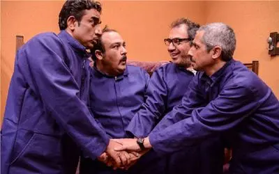 سکانس خندان/ از اول تا آخر این پشت صحنه فقط خنده بود/ مدیری یه کلمه نتوست حرف بزنه