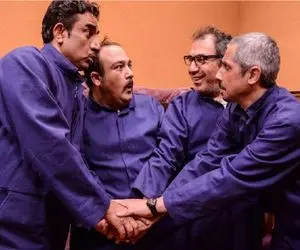 سکانس خندان/ از اول تا آخر این پشت صحنه فقط خنده بود/ مدیری یه کلمه نتوست حرف بزنه