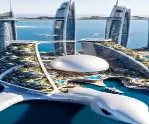 معماری خلاقانه؛ بزرگترین شهر شناور رو آبو عربا میسازن فرودگاهش انگار طراحی فضاییاس