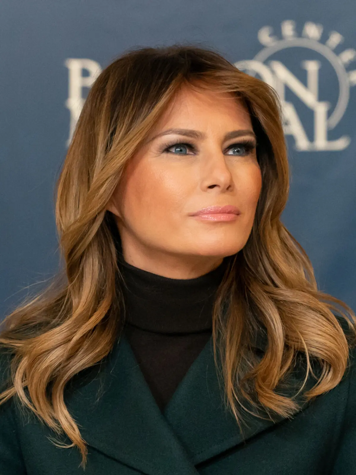 First_Lady_Melania_Trump_at_the_Boston_Medical_Center_(49030104293)_(cropped)