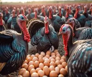 فرآوری بوقلمون؛ بوقلمون پروار که شد گلوشو بیخ تا بیخ میبرن بشه بریونی اعیونی