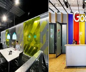 معماری‌های شگفت‌انگیز؛ کارمندان گوگل در سوئیس از محل کارشون با سرسره میرن کافه تریا!