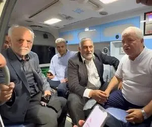 پلمپ آمبولانس جنجالی که پروین و خردبین را سوار کرده بود