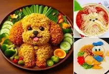 ایده تزیین ظرف غذای کودک؛ بدغذاترین بچه ی روی کره زمینم داشته باشی اینجوری خوش اشتهاس