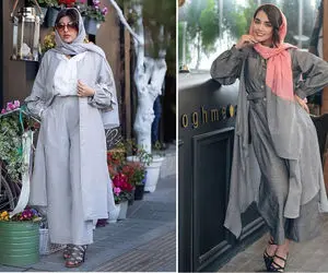 تابستون امسالُ با مانتو طوسی خنک و لوکس تجربه کن؛ ست کردن پادشاه رنگ ها را یاد بگیرید