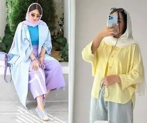 تیپایی که میشه با شومیز پاستیلی زد؛ استایل شلوار بگ با شومیز و رنگایی که بهم میان