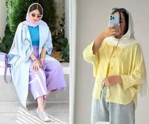تیپایی که میشه با شومیز پاستیلی زد؛ استایل شلوار بگ با شومیز و رنگایی که بهم میان