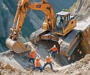 تجهیزات سنگین؛ از حفاری و تسطیح تا شکل‌دهی بستر جاده با اپراتور بیل مکانیکی