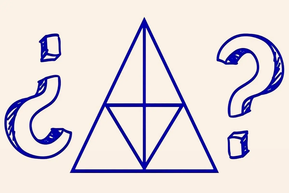 تست-هوش-شمردن-تعداد-مثلث-ها